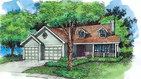 image of affordable home plan 1529